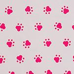 Designer pattern Paw Prints - Pink